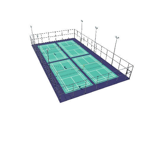 Badminton Court TypeA1 Triangulate16